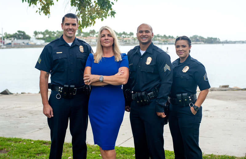 Kristina with the Long Beach Police Department. 