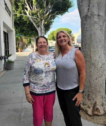 Dr. Virginia Baxter with Kristina Duggan in Long Beach